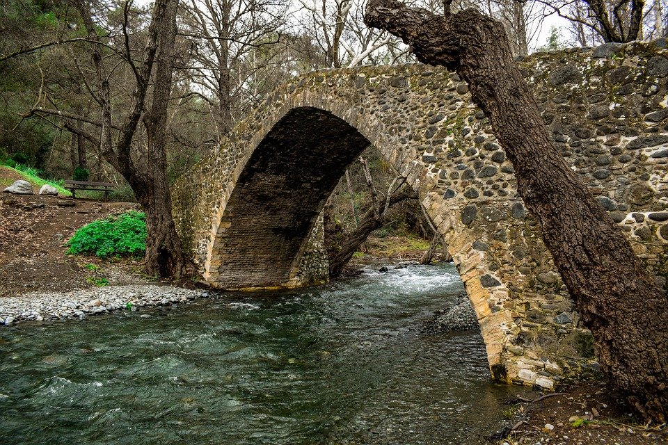 Bridge, Stone, Old, Architecture, River, Stones, Trees